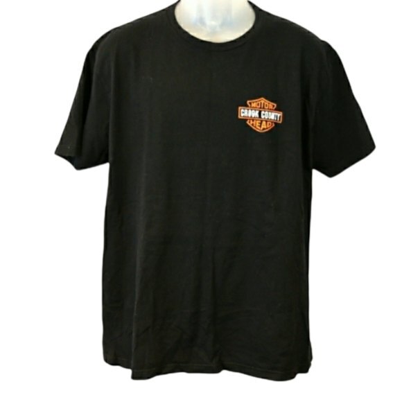 Harley Davidson Spoof Shirt Crook County Chicago Illinois Bar & Shield XL - Picture 1 of 10